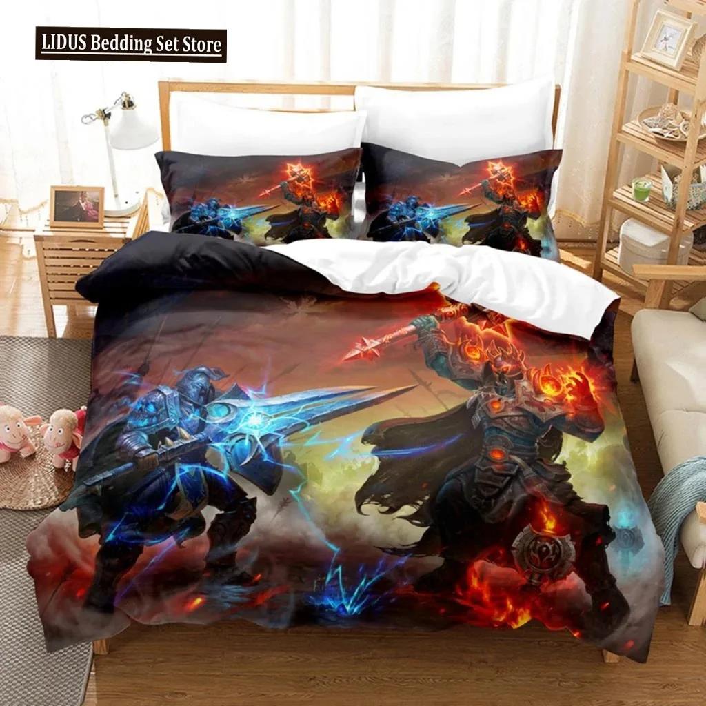 3D World Of Warcraft Bedding Sets Duvet Cover Set With Pillowcase Twin Full Queen King Bedclothes Duvet Cover