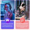 VAORLO Cute Wired Headphone 3.5mm Game Headset Noise Cancel Glowing Earphone With Microphone For Gaming High Quality