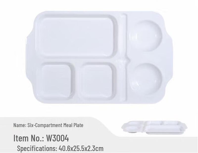 A5 Melamine Divided Dinner Plate