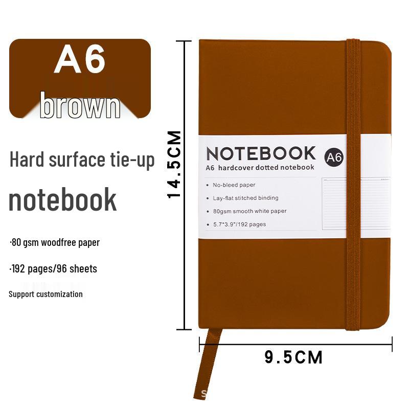 Custom A5 PU Notebook with Strap - Portable, Logo-Printable Business Journal, A6 Size Available
