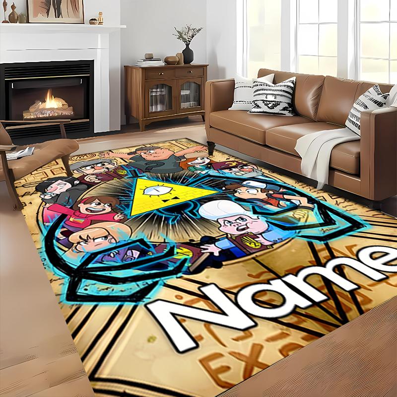 Custom personalization Gravity Falls Area Rug - Perfect For Kitchen, Bathroom,Laundry Room Decor Large Size Available,Gift All Seasons