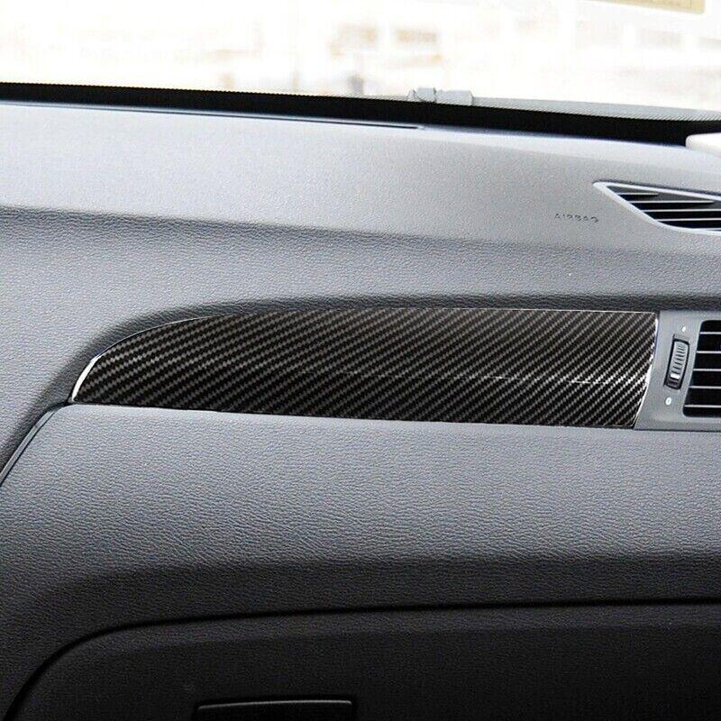 Carbon Fiber Console Co-Pilot Dash Strip Trim For BMW X3 F25 X4 F26 2011-2017