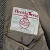 Harris Tweed 70er Vintage Fischgrätenwolle Maßjacke Grau Herren Gebraucht