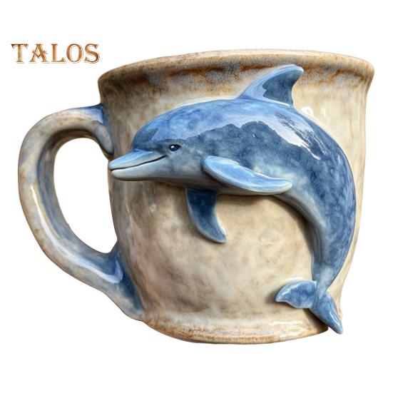 

Кружка для кофе с осьминогом, 3D-морскими черепахами, русалками, китами, дельфинами, чашка для любителей моря, чашка ручной работы в виде статуи морского существа, подарки для любителей океана C