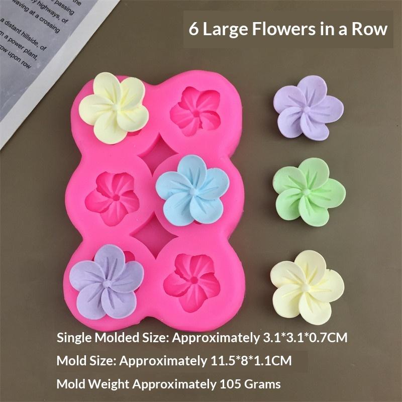 3D Flower Silicone Mold for Mousse Cake Chocolate Creative Ice Tray Nonstick Flexible for Home Baking Decoration
