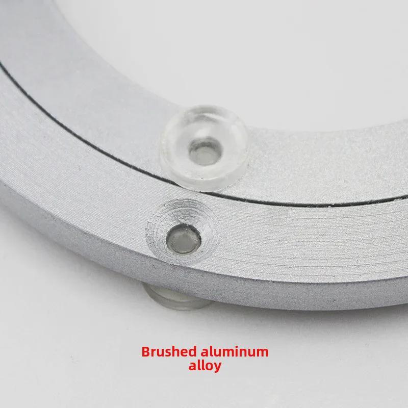 Aluminum Alloy Rotating Glass Turntable Dining Table Stand