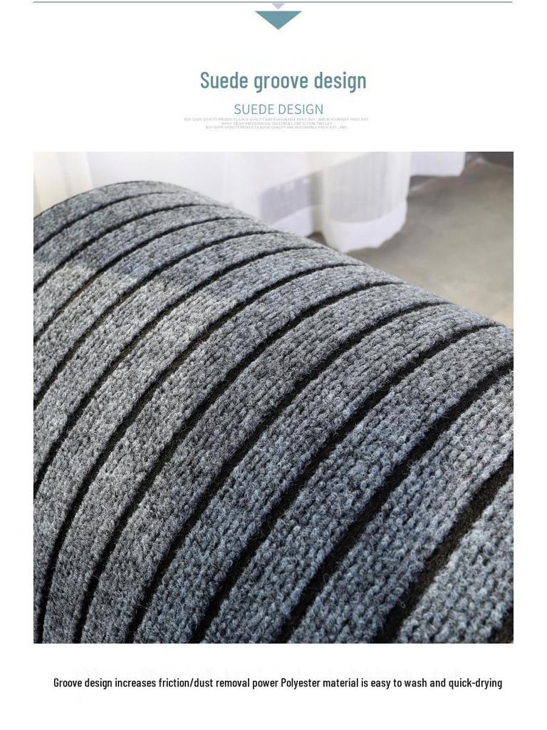 Anti-Slip Absorbent PVC Floor Mat - Seven-Stripe Design for Kitchen, Balcony, Bathroom, Hotel, Supermarket, and Staircase Dust Removal