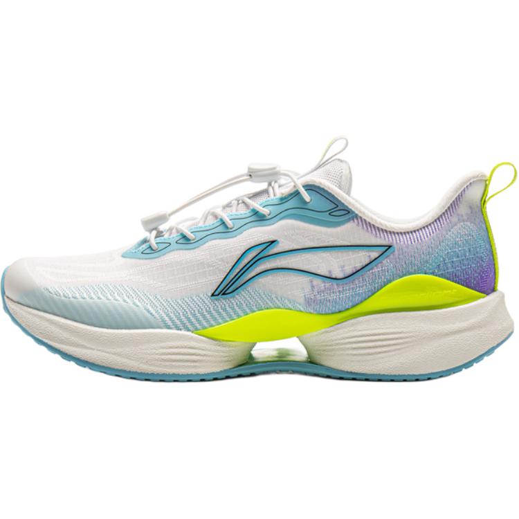 Li Ning Kids Lightweight Running Shoes Kids Running Shoes White Blue YKFV092-3