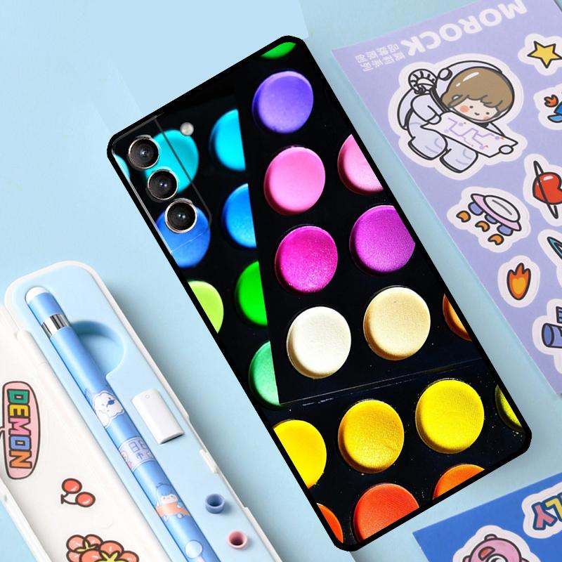 Makeup Eyeshadow Palette Cover For Samsung Galaxy S23 S21 FE S20 FE S22 Plus Note 20 Ultra Note 10 S8 S9 S10 Plus Case