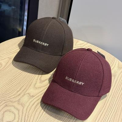 New Autumn and Winter Warm Woolen Slim Hard Top Baseball Hat for Women Versatile Personalized Letter Embroidery Shaped Peaked Cap