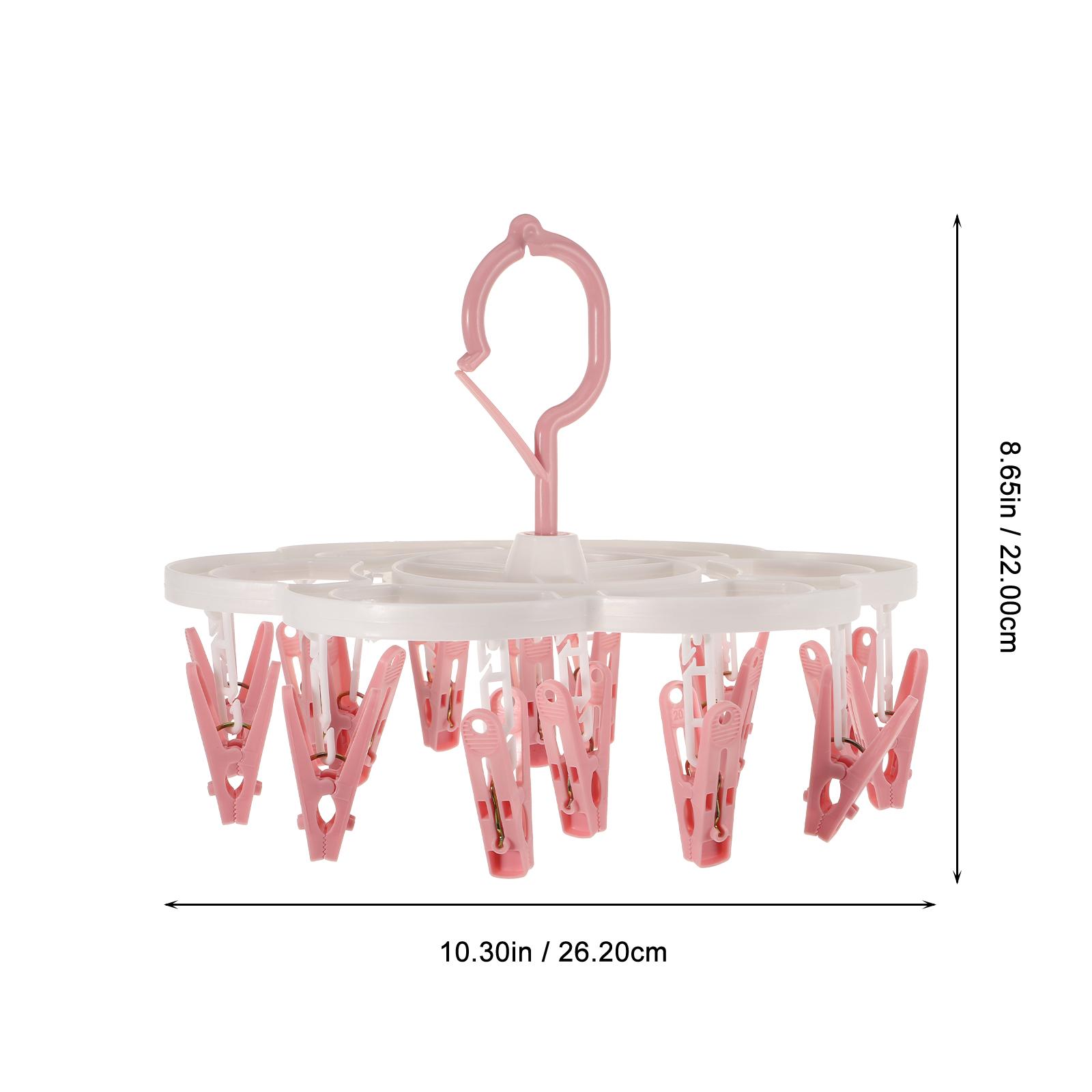 

1Pcs Plum Blossom Socks Drying Rack Sturdy Clip Hanger Windproof Drip Hanger Household Clothes Stand Blue Windproof Drying Rack розовый