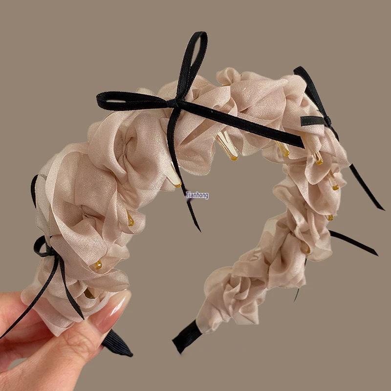 2025 Luxusní mašle hřeben do vlasů čelenka pro ženy - Vysoká lebka horní vlasový doplněk