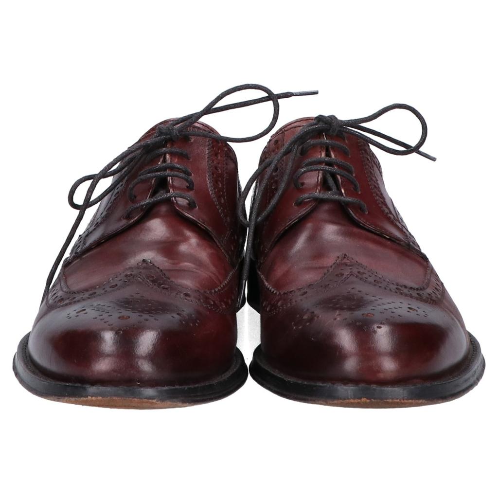 JOHNSTON&MURPHY  Wing tip shoes shoes 8 BrownUsed