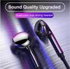 3.5mm Wired Headphones In Ear Headset Wired Earphones with Mic Bass Stereo Earbuds Sports In-line Control For Xiaomi Phones