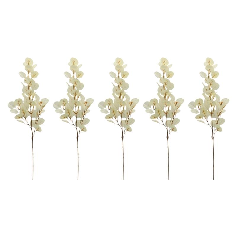 Home Styling Leaf Sprays Set of 5, 29.9 In Tall for Room Display, Vase Use, Event Arrangement Work, and Wedding Display