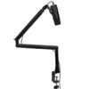 Studio Grade Aluminum Boom Mic Stand Low Height Design With Shake Proof Clamp Mount For Clear Live Streaming