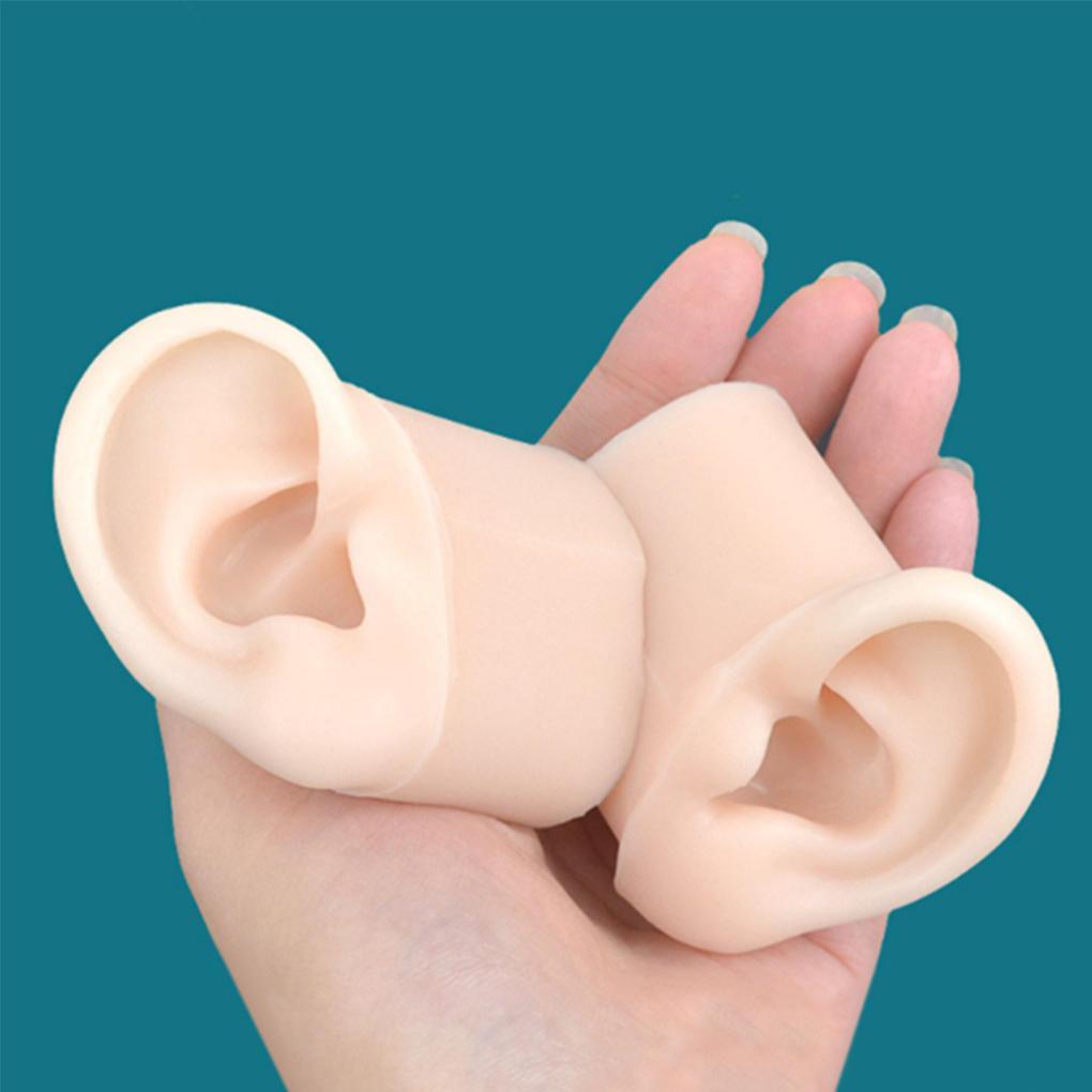 Realistic Silicone Ear Model Soft and Flexible Medical Students Practice