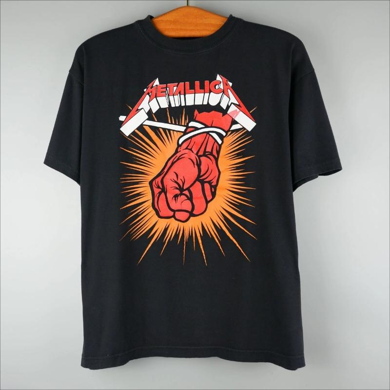 

Футболка Metallica St Anger Мужская и Женская Футболка с Коротким Рукавом Люксовый Бренд Летние Спортивные Топы Винтажный Хип-Хоп Мужская Одежда S чёрный