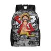 Luffy Gear Five Manga Backpack Ones Pieces Women Polyester College Backpacks Big Style High School Bags Rucksack