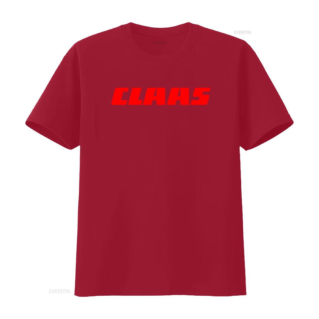 Stylish CLAAS Tractor Logo Mens Grey T Shirt Available in Sizes S to 5XL vintage Washed Soft fashion Unisex Casual Comfortable