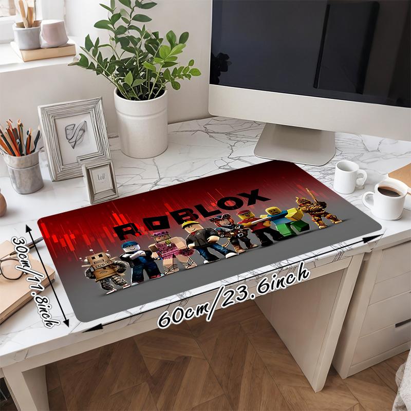 1Pc Roblox Adventure Quests Gaming Mouse Pad Keyboard Desk Mat Non-slip Rubber Lock Edge Waterproof Computer Mousepad for Office Home Decor Es12