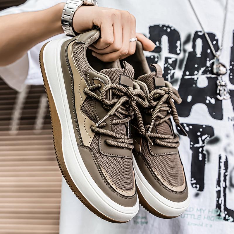 Men's Casual Sneakers Breathable Mesh Platform Sneakers Men Non Slip Comfortable Sports Shoes For Men