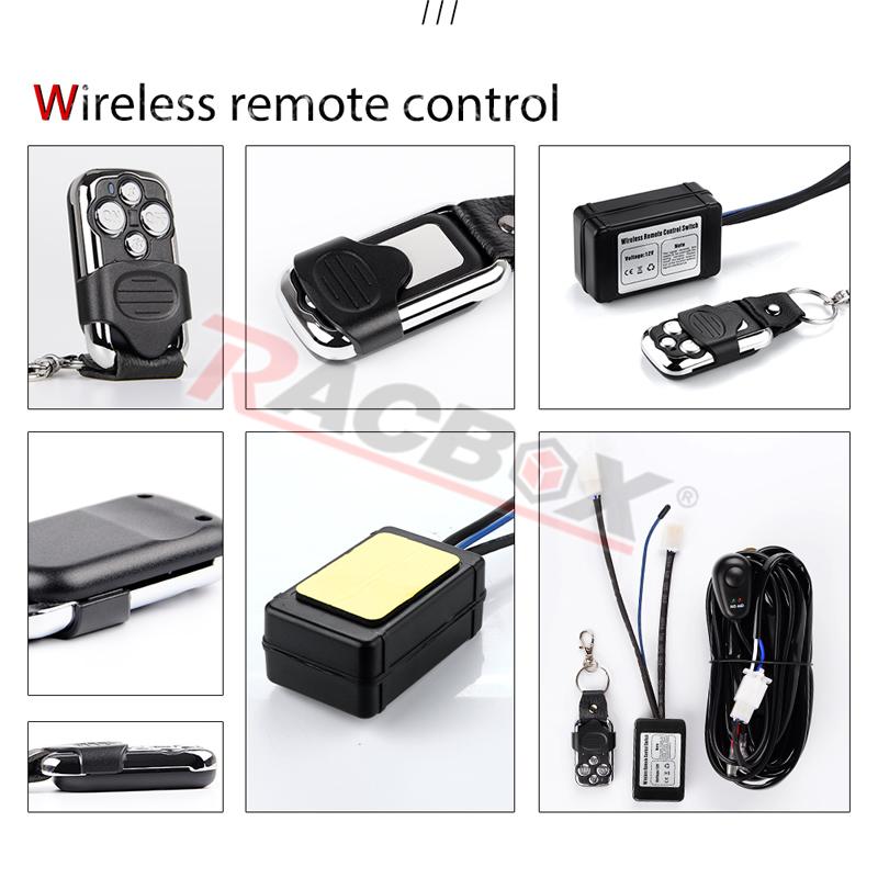 LED Light Bar Wiring Harness 12V 40A Relay Wireless On-off Switch 180W\300w Offroad Car Strobe Work Head Fog Light 2 Leads Wire