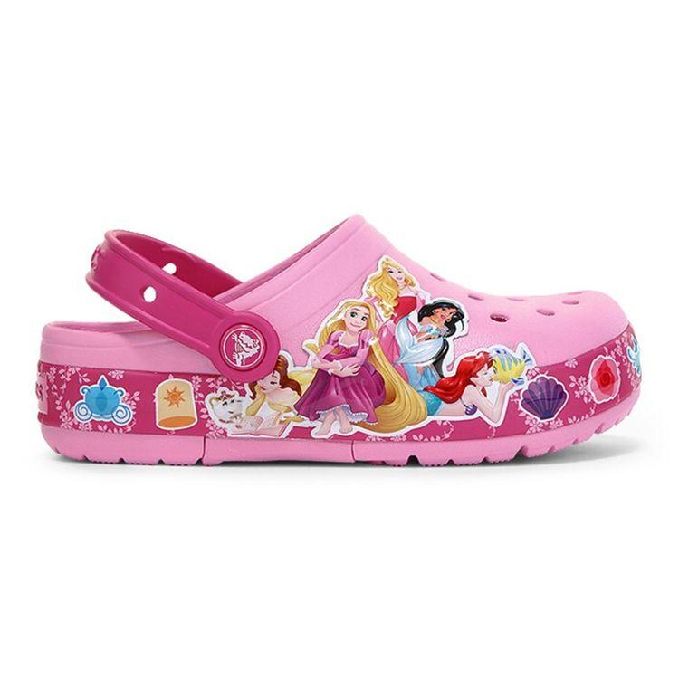 Crocs Classic Clog Lightweight Durable Clogs Kids Footwear Light-Pink 205496-6I2