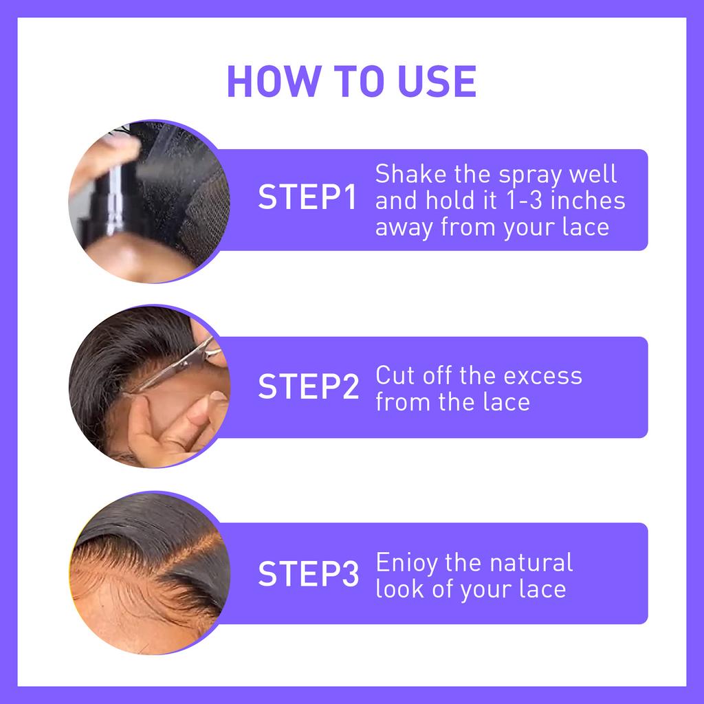 West&Month Lace Tint Foam Wig Lace Adhesive Link Mousse Latex-free Invisible Adhesive Dyed Mousse Foam Lace Wig Headgear Hairdressing 30ml