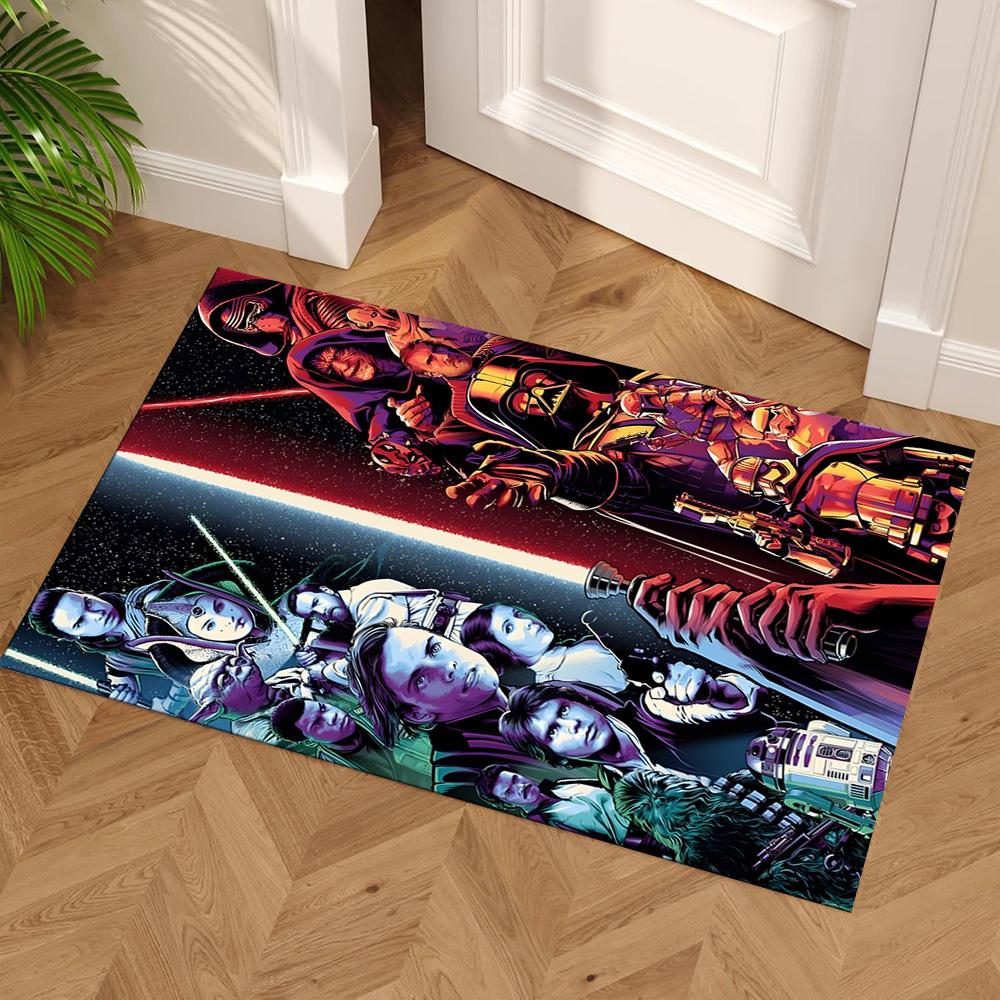 Star Wars Floor Rug Office Rug Design for Hallway Balcony Decorate room Bedrooms Antislip Carpet Office home decor Birthday Christmas Gift