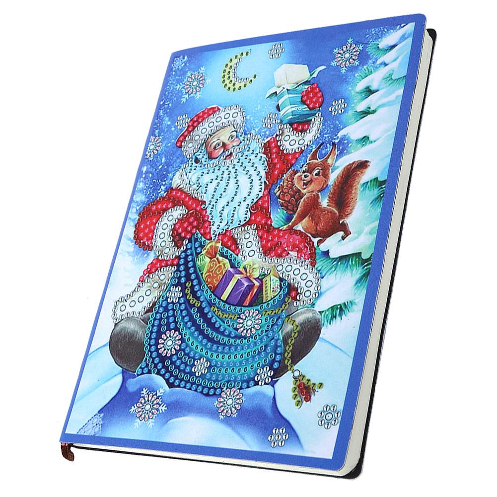 Weihnachtsmann Muster Diamanten Malerei Notizbuch DIY Diamanten Bilder Set Dekoration Geschenk