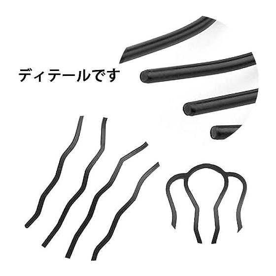 4pcs Inner Hair Accessories for Buns, Easy Updos, French Twists, Side Twists - E-Stick Plus Short Black, 7-Tooth Comb Plug-in, Alloy Material,