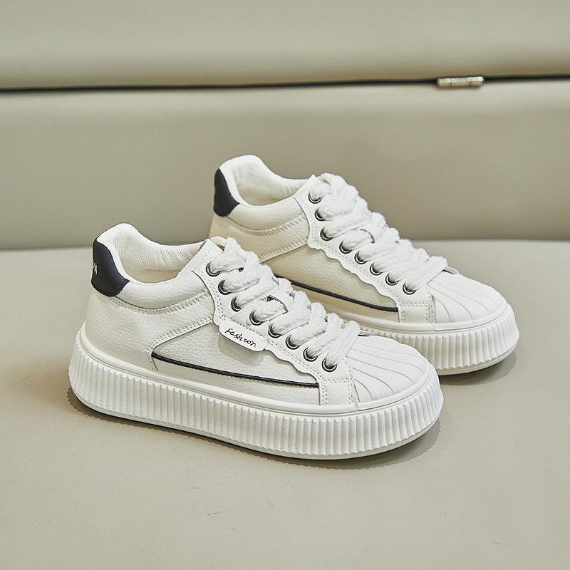 

Корейская версия белых туфель Женская весенняя студенческая повседневная обувь Увеличивающая рост спортивная обувь для сноуборда 40