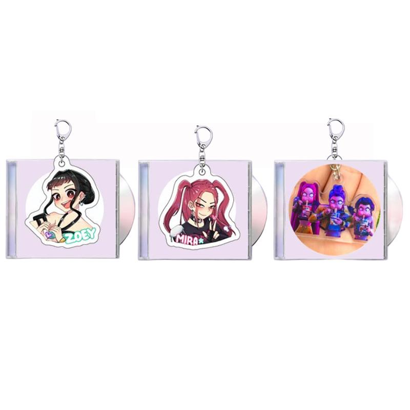 K-Pop Demon Hunters Keyring (Huntr/x, Saja Boys, Derpy) (12 Options)