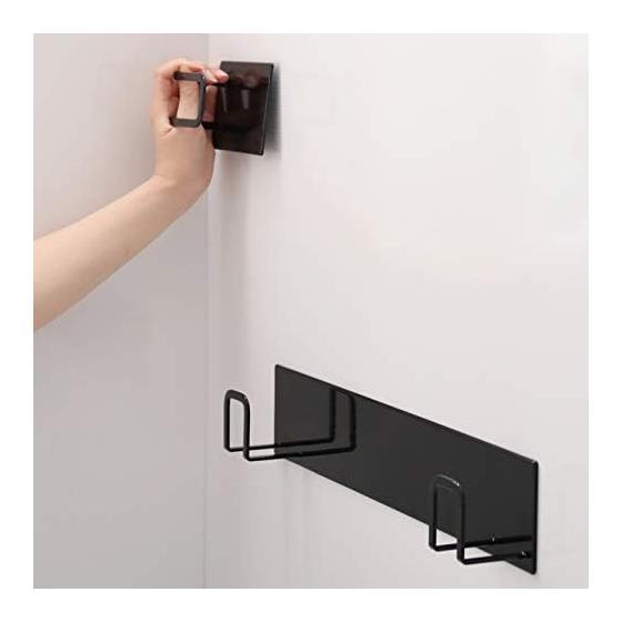 Yamazaki Jitsugyo Tower Magnetic Bath Lid Holder (For Combination, Black 9890)