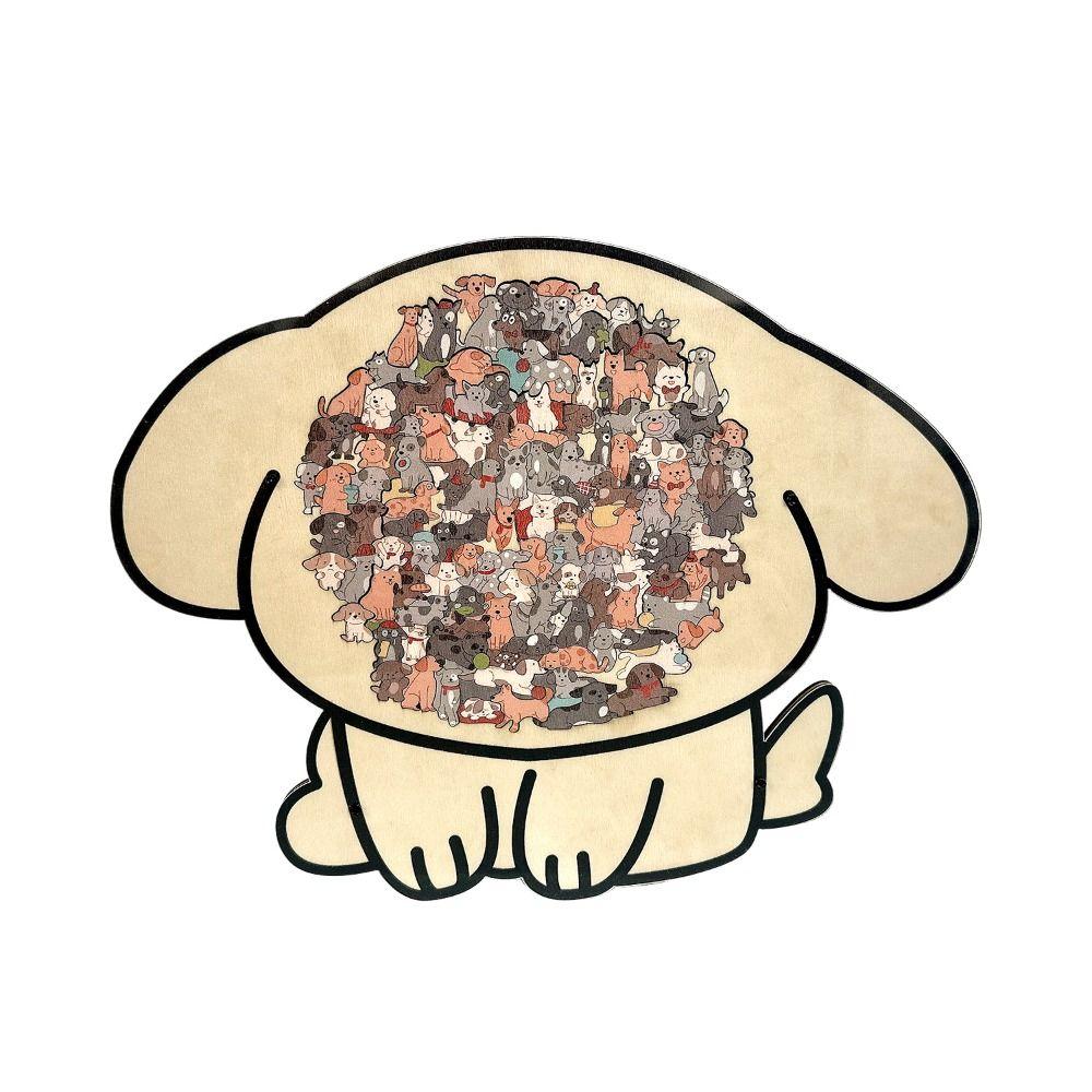 Brain Burning Animal Jigsaw Irregular Puppy Puzzle Birthday Xmas Gifts Dog Wooden Puzzle  Kids Toy