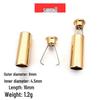 Colored Metal Alloy Hoodie Drawstring Clip Buckle
