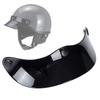 Motorradhelme im Vintage-Stil mit 3 Druckknöpfen, Visiere, Sonnenschutz für Outdoor-Abenteuer, Sport, Sonnenschutz, Motorradzubehör
