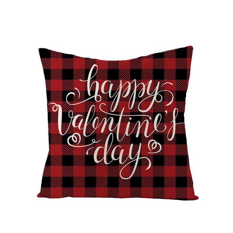 Valentine's Day Pillow Nordic Pink Car Rose Polyester Printed Cushion Sofa Cushion Home Products
