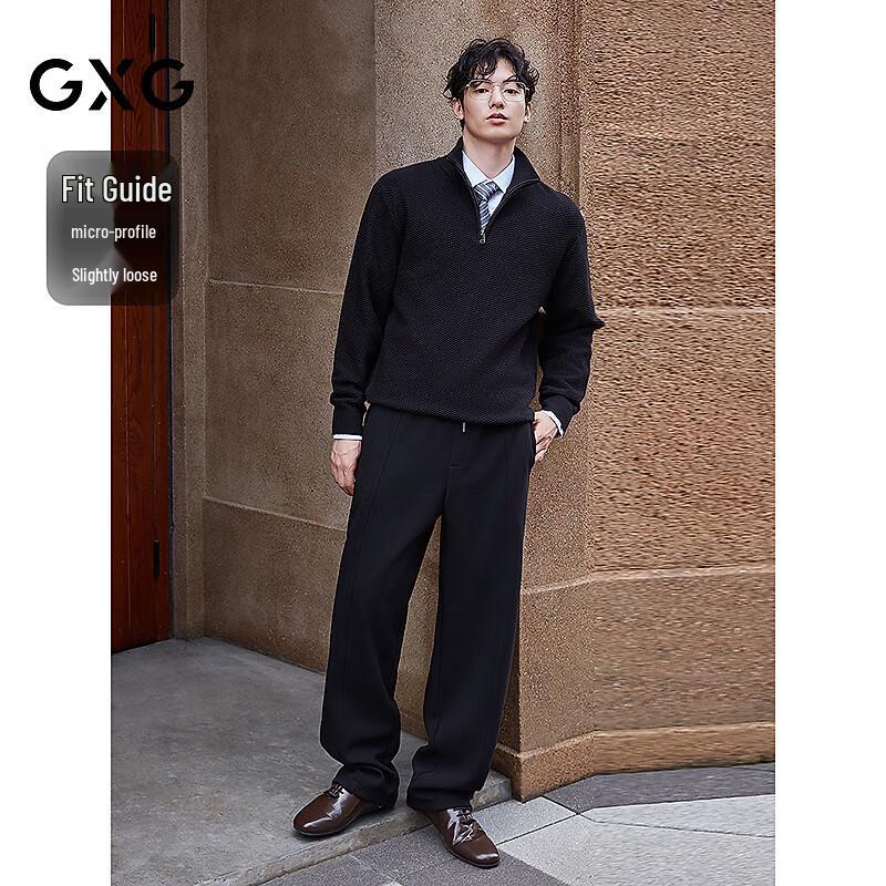 GXG Men's Turtleneck Jacquard Knit Sweater