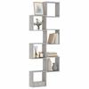 VidaXL Étagères cube murales 6 pcs sonoma gris 30x15x30 cm, stockage en forme de cube, organisateur en forme de cube, 815884