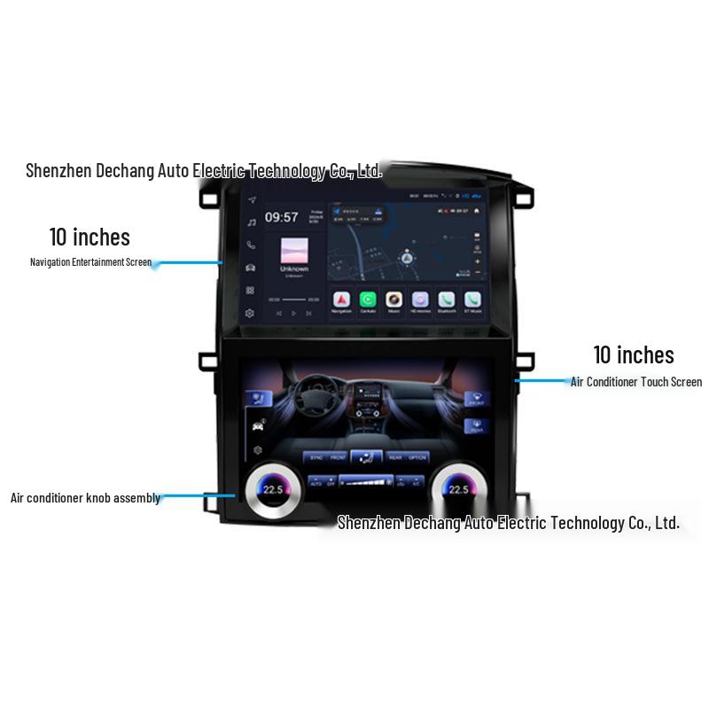 Toyota LC100/Lexus LX470 Android Multimedia & GPS Navigator Screen.