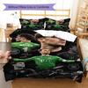 Manuel Neuer Fußball Collage Bettwäsche Set, Fußballtorwart Porträt Bettbezug, 3-teiliges Bettwäsche-Set mit 2 Kissenbezügen für Schlafzimmer Dekor, Ohne Bettdecke