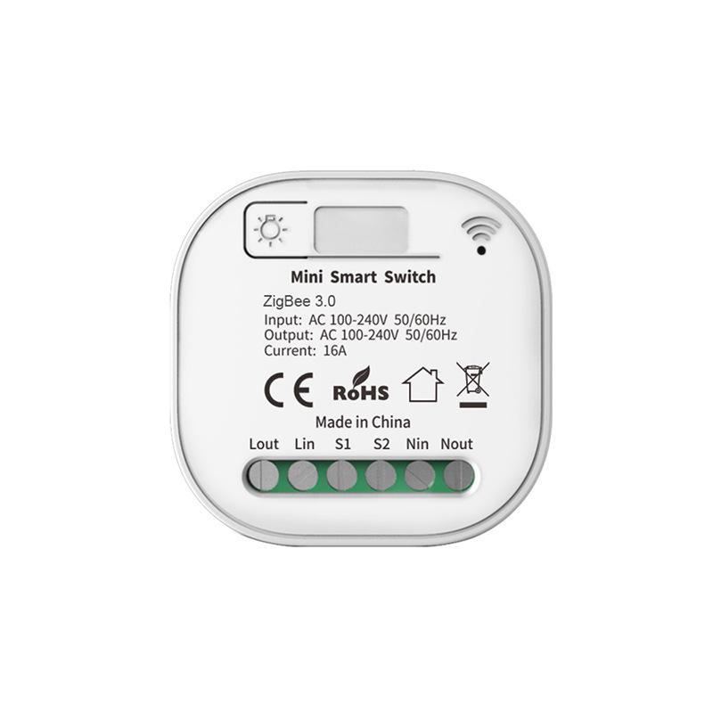 Graffiti Zigbee 3.0 Wireless On/Off Switch, Self-Powered 16A Concealed Timer, Alexa Voice Control WiFi On/Off Switch WHD03