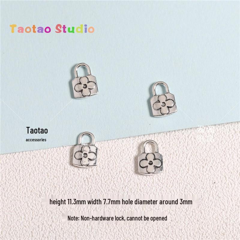 Handmade Key Lock Bestie Couple Pendant Necklace Charm DIY Jewelry Gift Standard