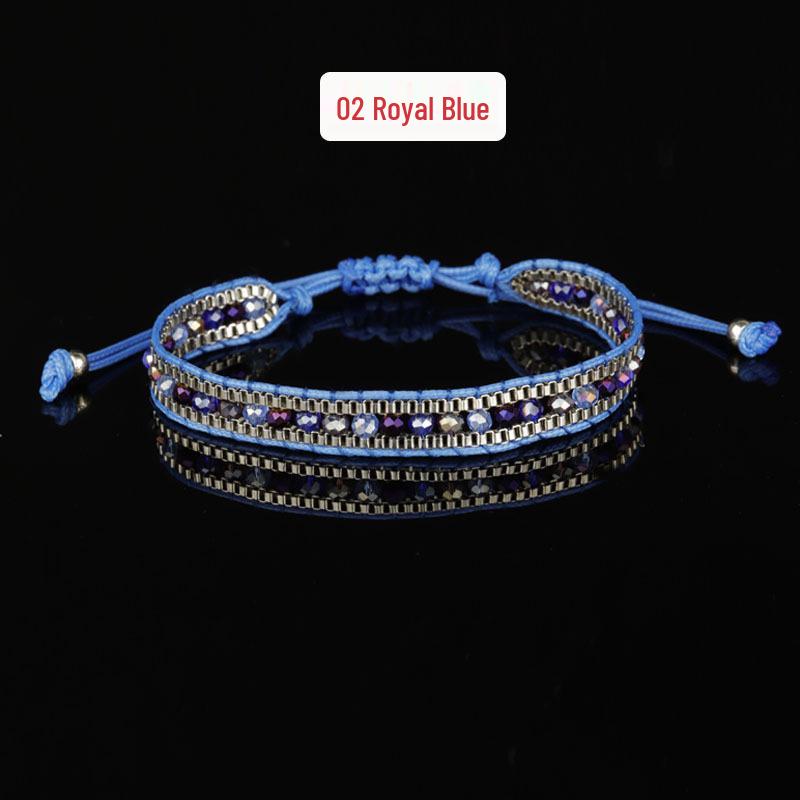 Retro Bohemian Crystal Rope Bracelet