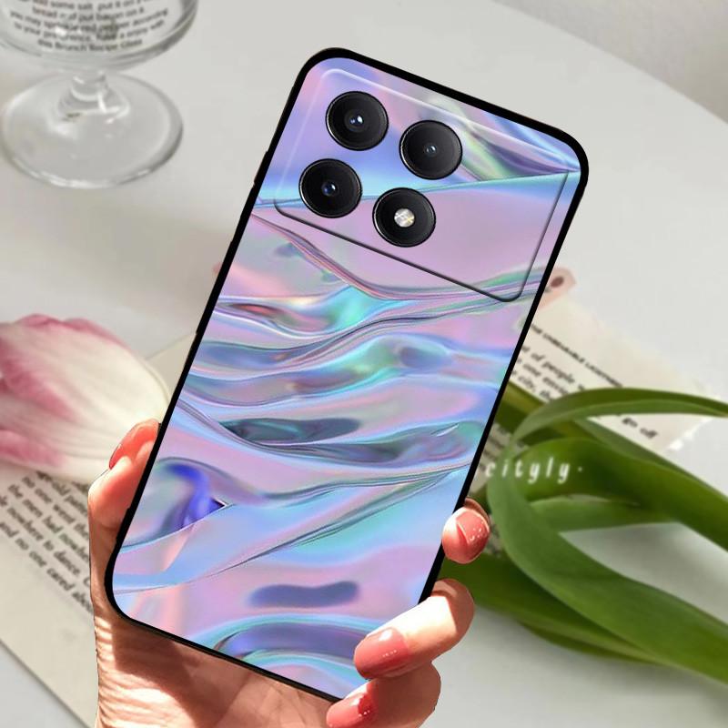 For POCO X6 Pro 5G Case POCOX6 Shockproof Soft TPU Silicone Phone Cover For Xiaomi POCO X6 Pro 5G Capa Cartoon Matte Bumper