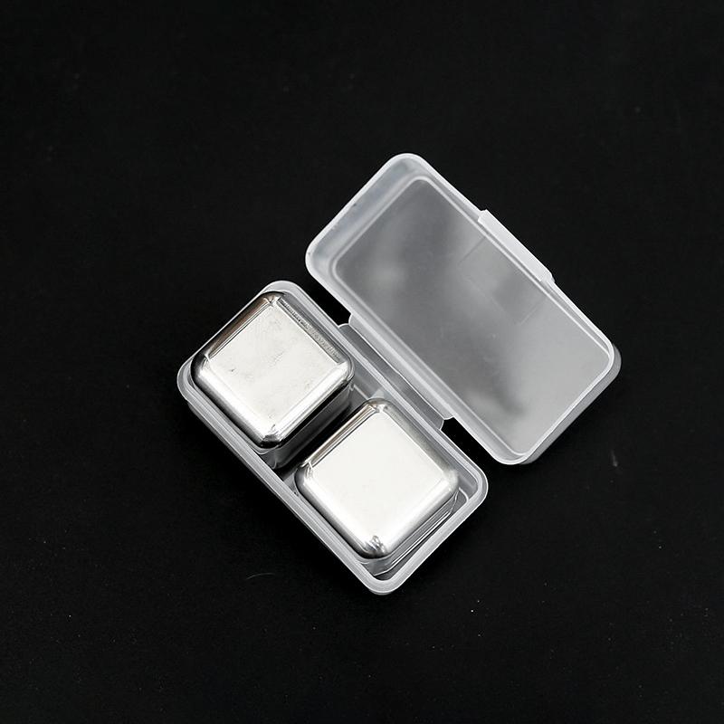 

2/4PCS Ice Cube Ball Food Grade Stainless Steel 304 Quick Freeze Whiskey Home Use Cooling Tool Household Stone Ice Ball Ice Cube