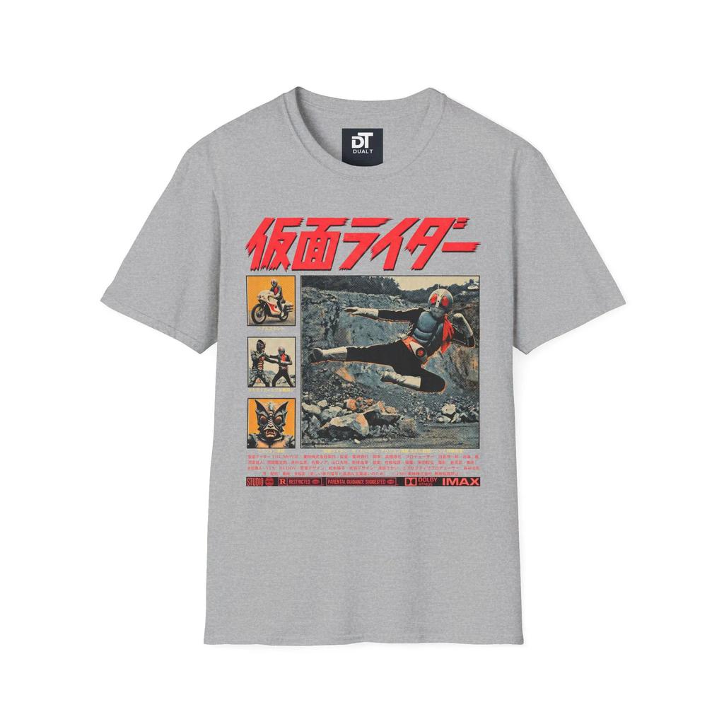 Kamen Knight Shirt Retro Style Japanese Special Photo Unisex Pattern Tshirt Masked Knight Poster Pattern Tshirt Mens Tshirt