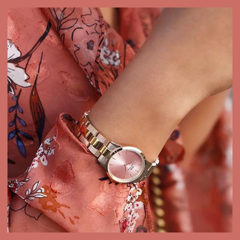 Daniel Wellington ICONIC Series Watch Quartz Movement Pink Dial Women's Watch Fashion DW00100370